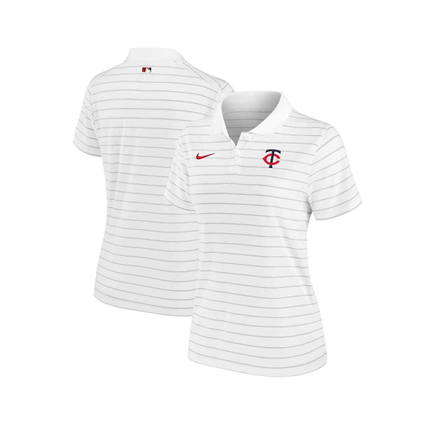 Women's White Minnesota Twins Authentic Collection Victory Performance Polo Shirt
