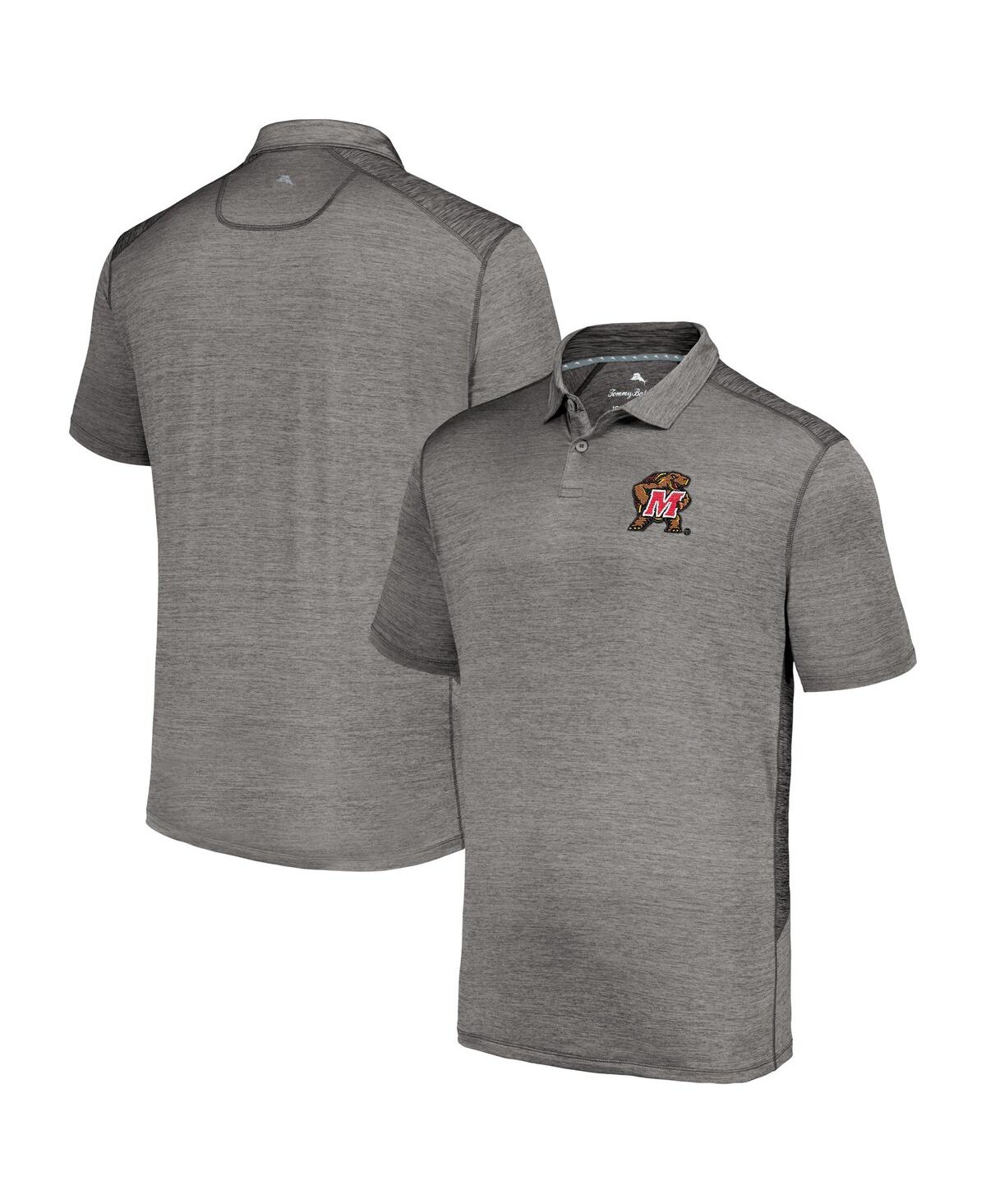 Tommy Bahama Men's Gray Maryland Terrapins Delray Island Zone Polo Shirt In Gray