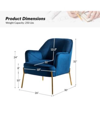 Barbara Wooden Arm Chair with Metal Legs