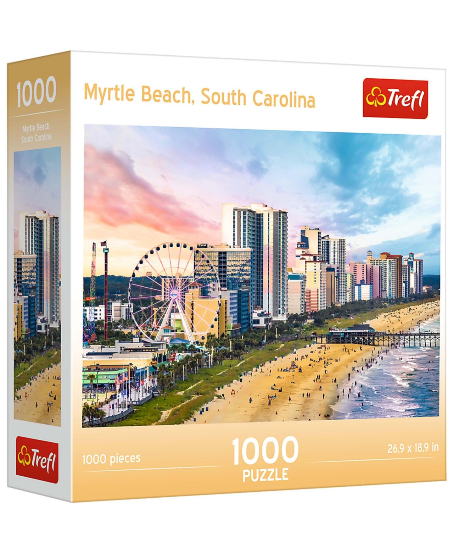 Детский пазл Trefl Red 1000 Piece Puzzle - Myrtle Beach, цвет: Разноцветный — фото 1