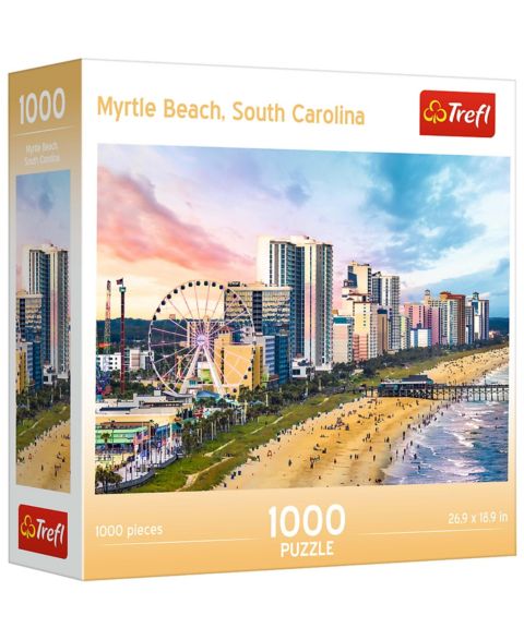 Детский пазл Trefl Red 1000 Piece Puzzle - Myrtle Beach, цвет: Разноцветный