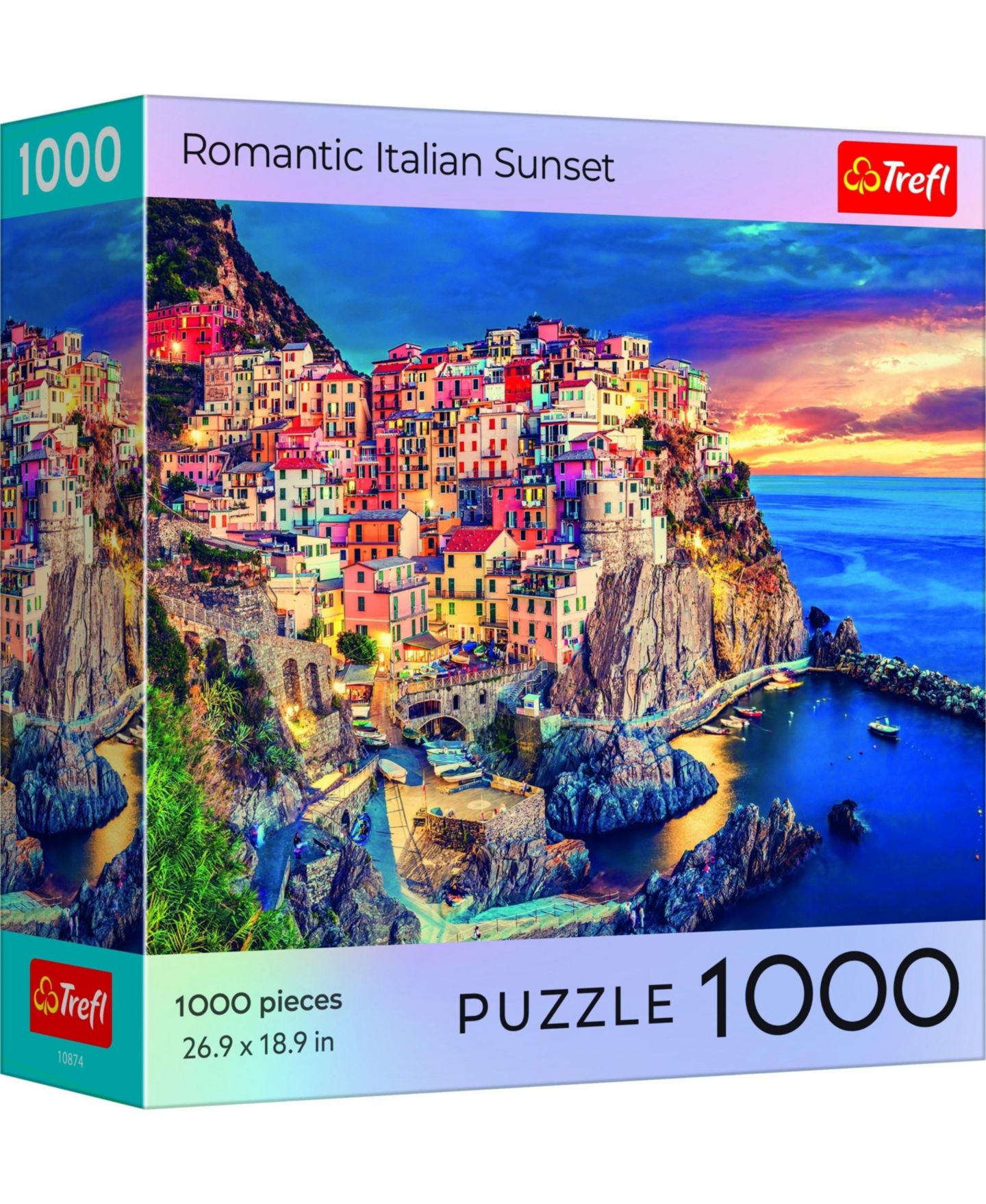 Детский пазл Trefl Red 1000 Piece Puzzle - Romantic Italian Sunset, цвет: Разноцветный — фото 1