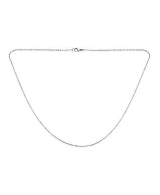 Thin 1MM Two Tone Twist Infinity Rolo Cable Chain Necklace Silver Tone Stainless Steel 16 18 20 24 Inch