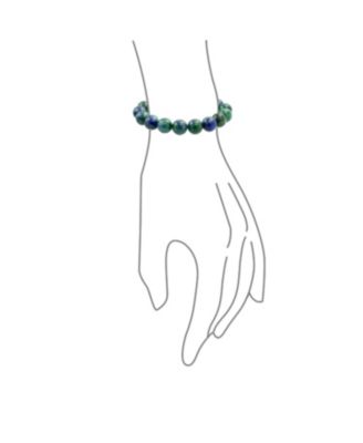 Natural Stones Multi Color Big Round Bead 12MM Strand Stackable Stretch Bracelet