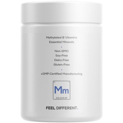 Methylated Multivitamin Supplement - B-Vitamin, Vitamins A, C, D, E, K2, B12 Methylcobalamin - L-Methylfolate - Magnesium, CoQ10, DIM, Probiotics, Benfotiamine, Lithium, Calcium - 90 Capsules