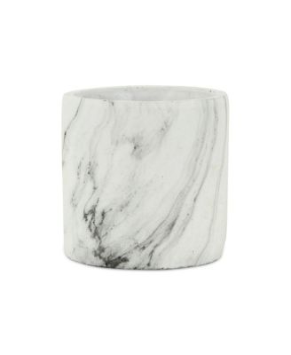 Marbleized Ceramic Round Planter – Elegant Pot for Indoor & Outdoor Gardens