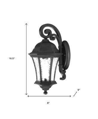 Classic Tapered Lantern Wall Sconce for Outdoor Patio Lighting