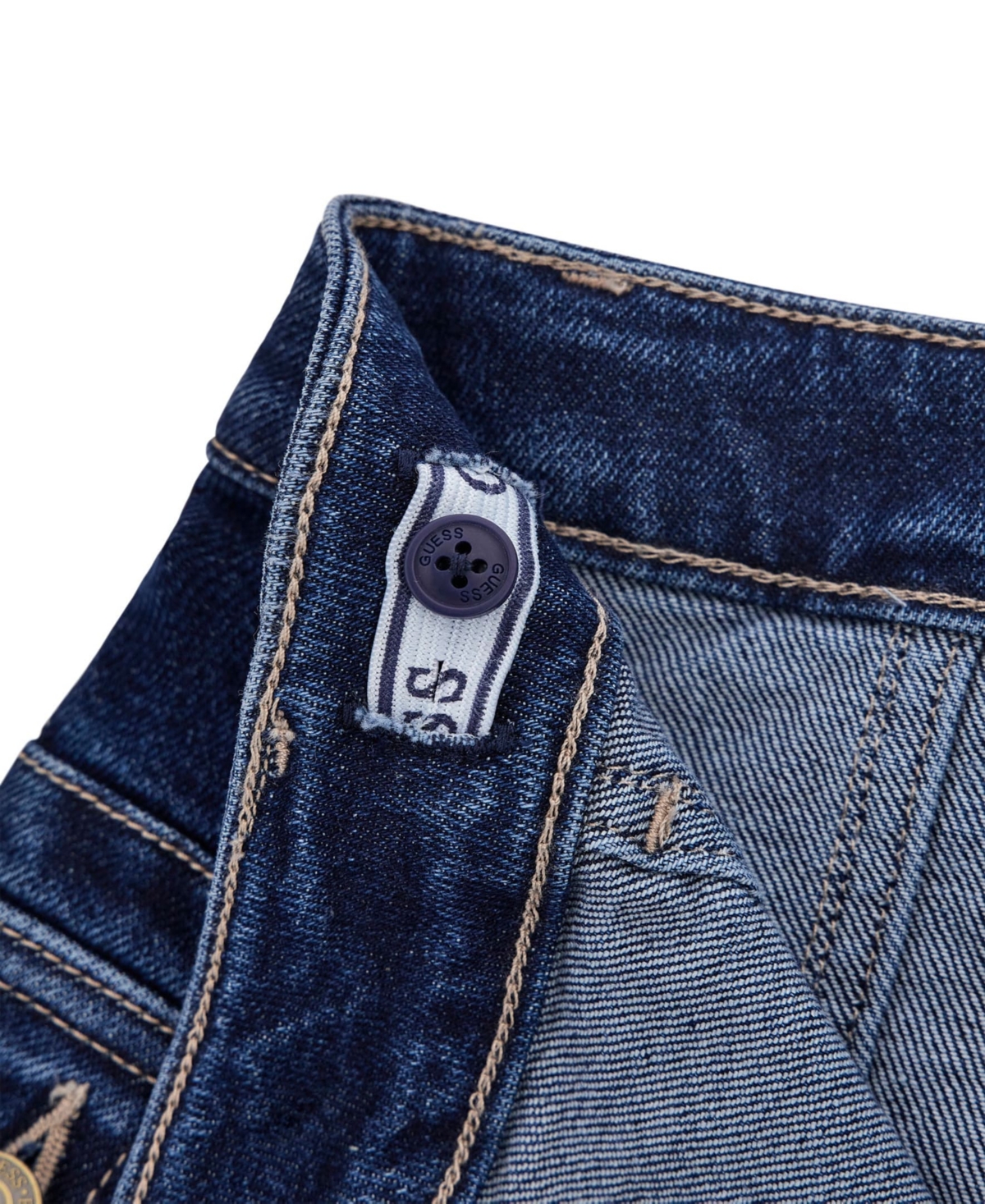 Guess Big Girls Stretch Denim Skirt In Blue Denim