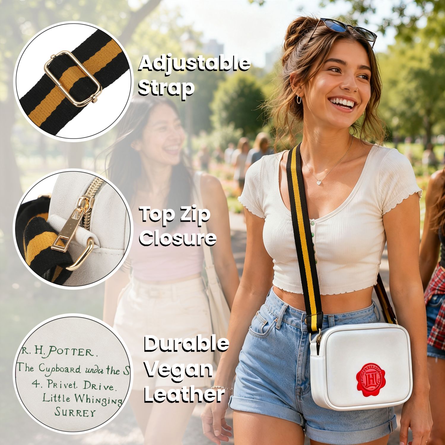 Hogwarts Letter 7.25" Women's Crossbody Bag