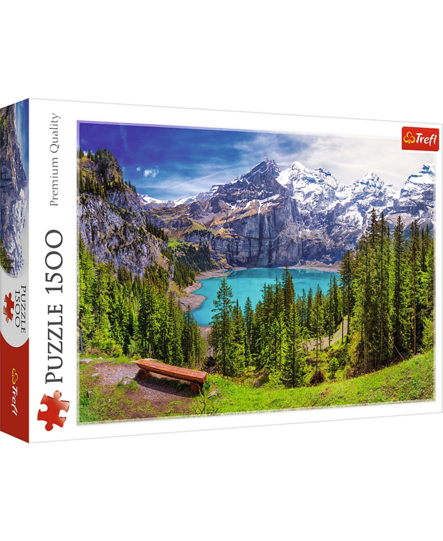 Детская игрушка Trefl Lake Oeschinen, Alps, Switzerland 1500-Piece Puzzle, Ages 10+, цвет: Разноцветный — фото 1