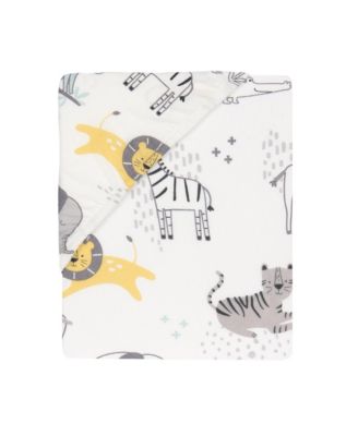 Baby Animal Jungle Soft 100% Cotton Jersey Fitted Crib Sheet