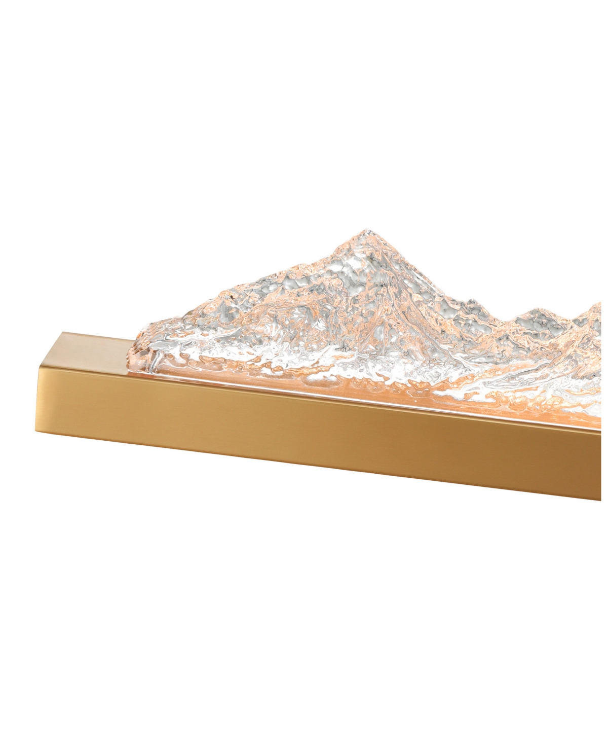 Cwi Lighting 5" Metal Himalayas Integrated Led Vanity Light In Brass