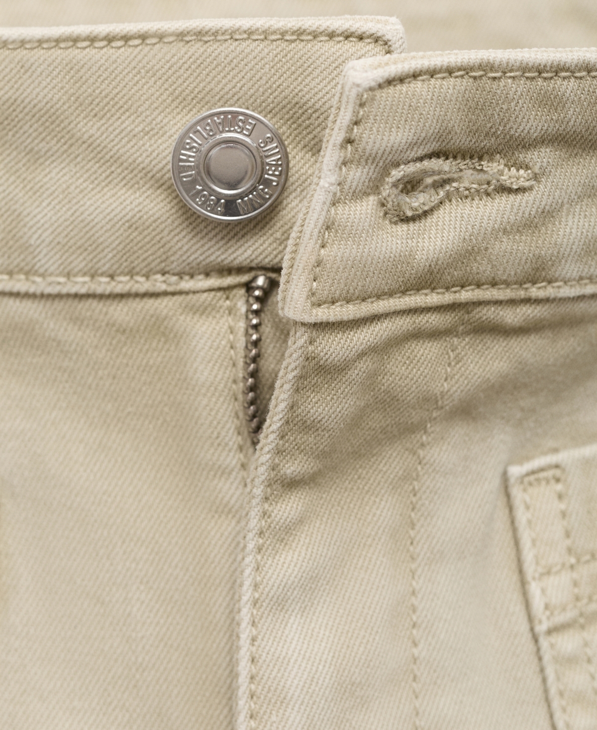 Mango Women's Flared Cropped Jeans In Pastel Green