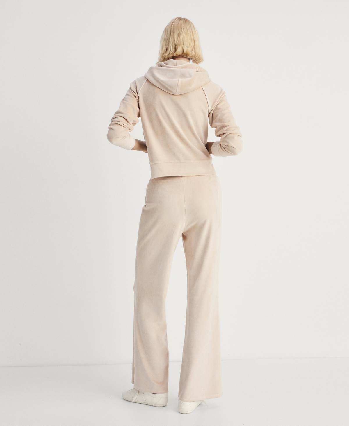 MANGO WOMEN'S VELOUR SOFT TOUCH PANTS 