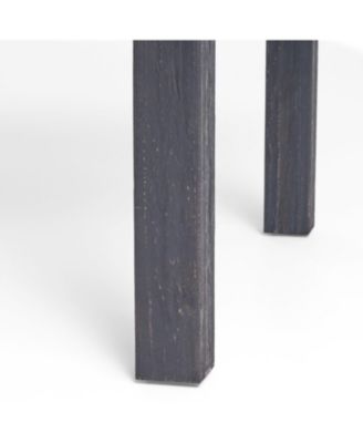 Streamdale Outdoor Dining Chair Set of 2, Dark Grey With Light Grey Cushion