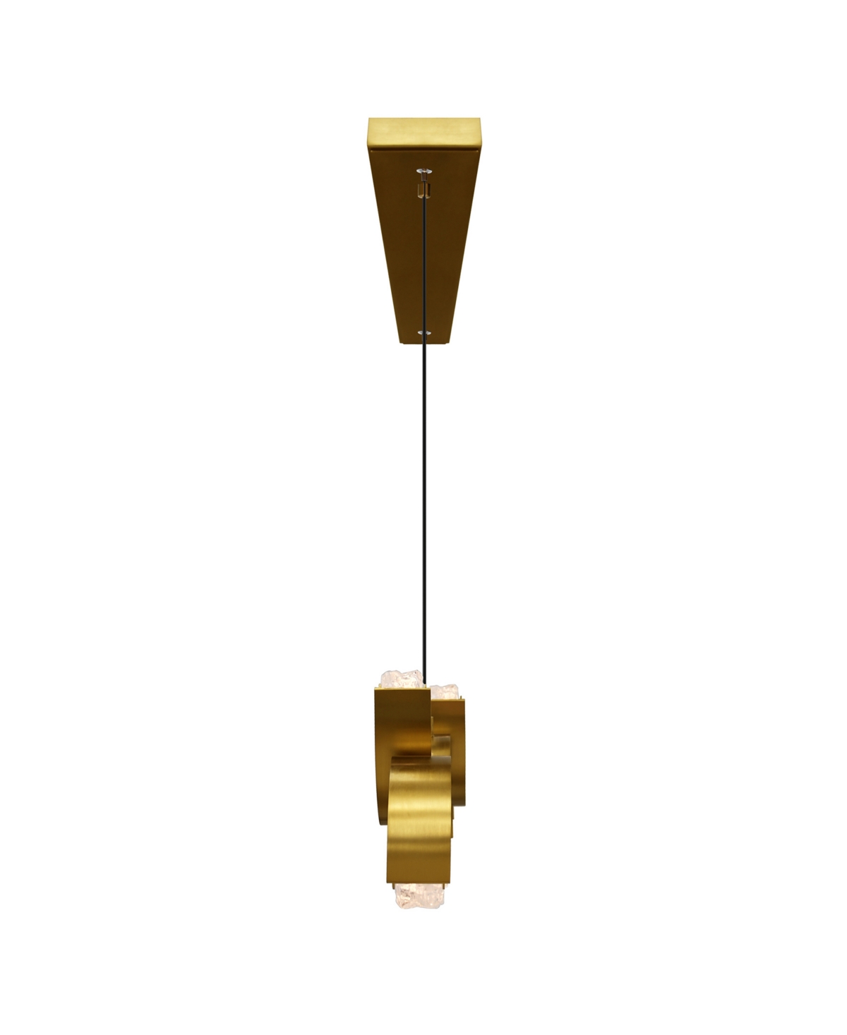 Cwi Lighting 13" Metal Moon Integrated Led Chandelier