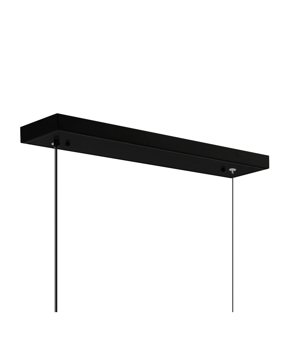 Cwi Lighting 17" Metal Moon Integrated Led Chandelier In Black