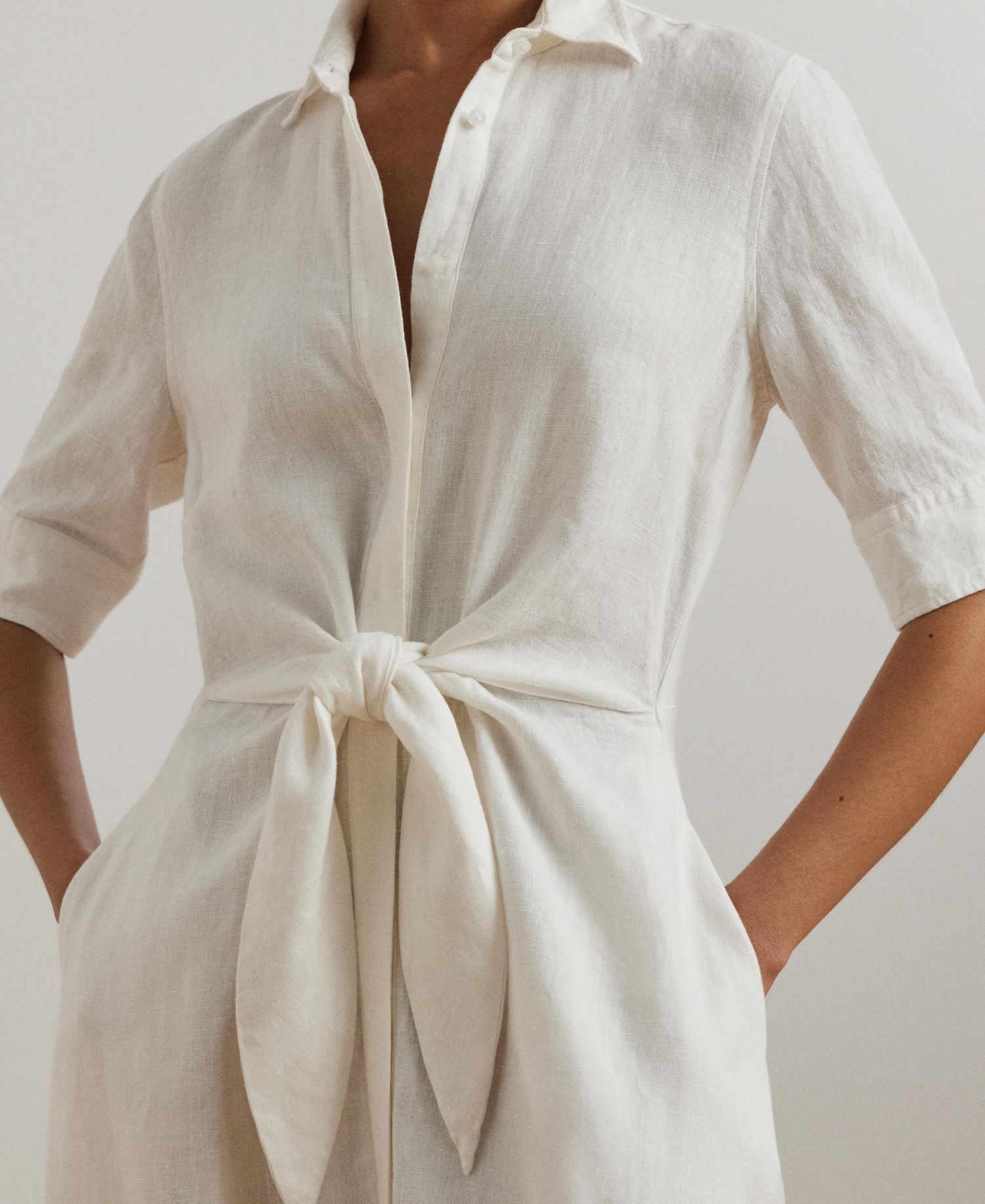 100% Linen Shirt Dress