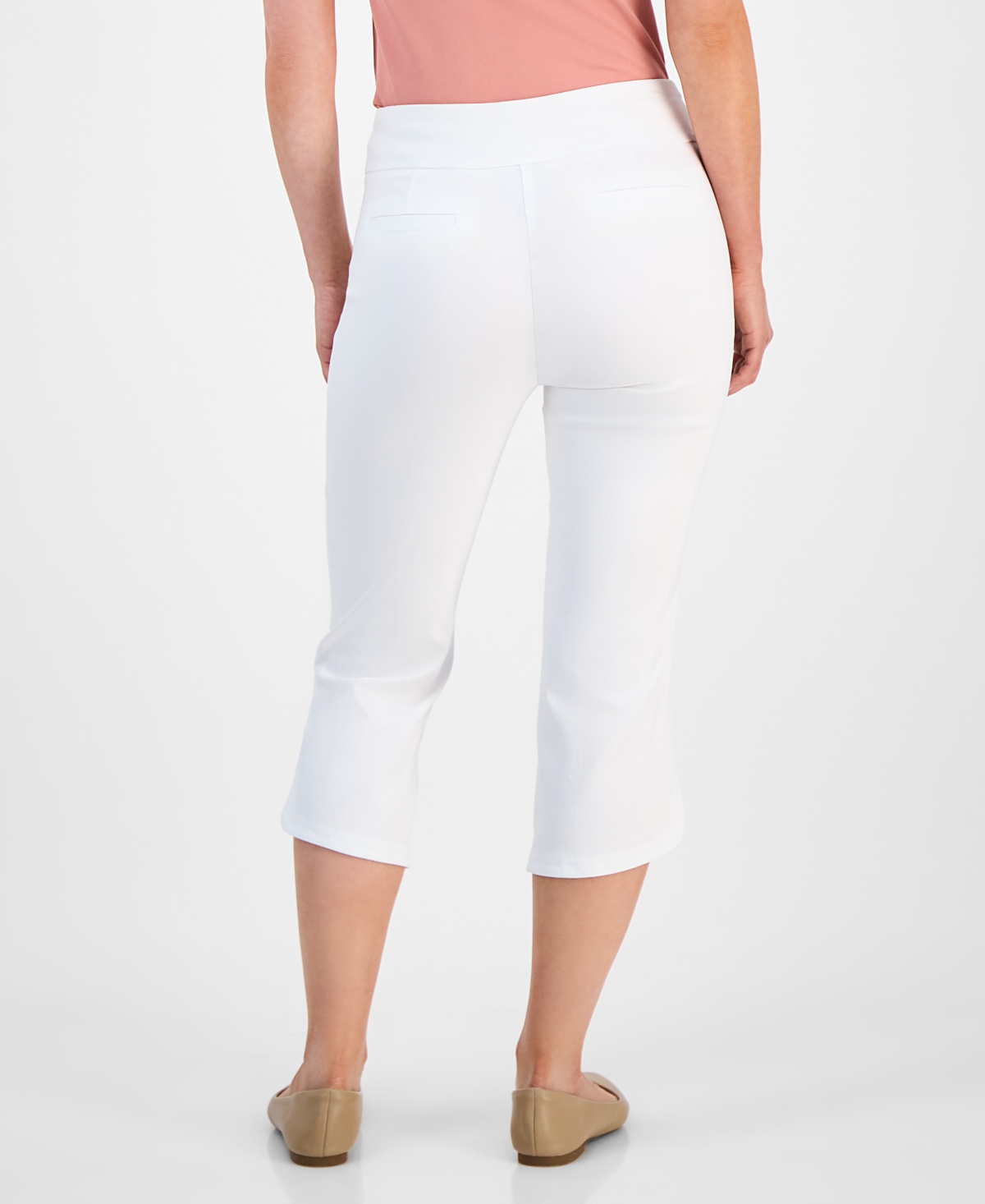JM COLLECTION PETITE SPLIT-HEM PULL-ON CAPRI PANTS, EXCLUSIVELY AT MACY'S 