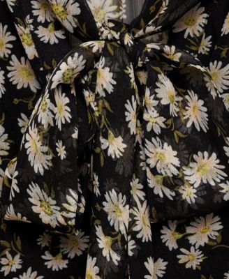 Women's Floral Tie Blouse