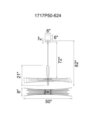 23" Metal Solara Integrated LED Chandelier