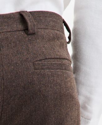 Men's Modern-Fit Herringbone Suit Pants