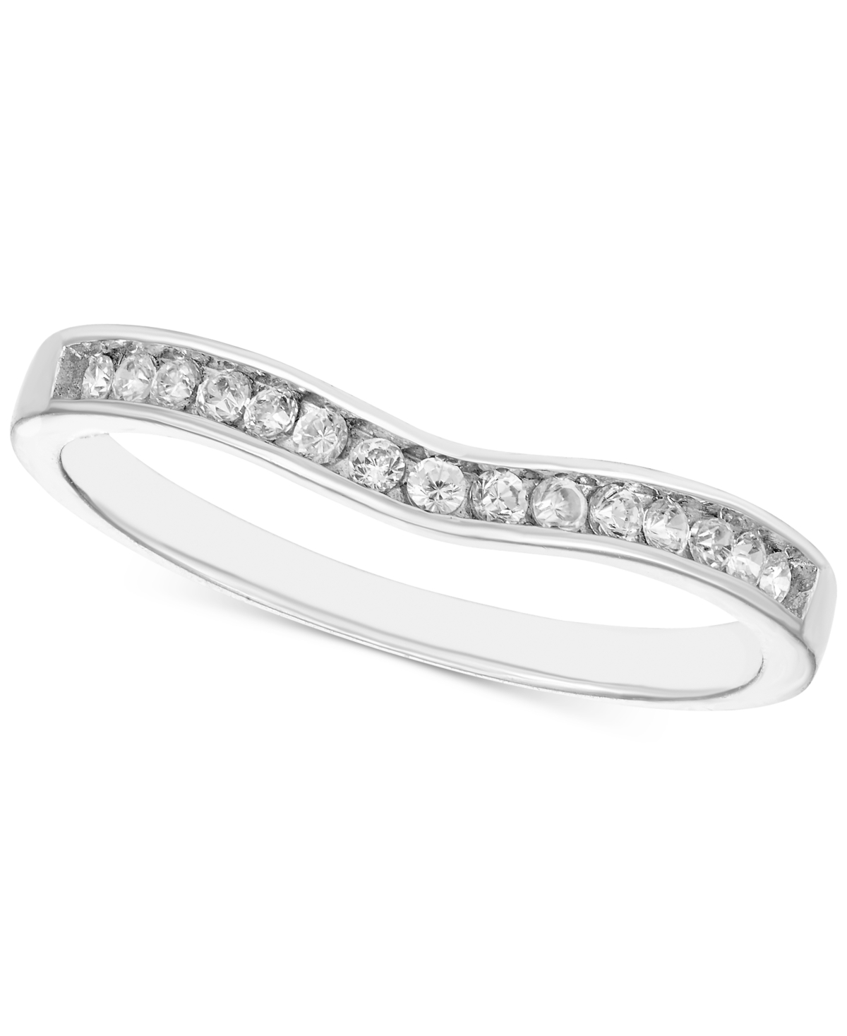 Diamond Band Ring (1/6 ct. t.w.) in 14k White Gold - 14K White Gold
