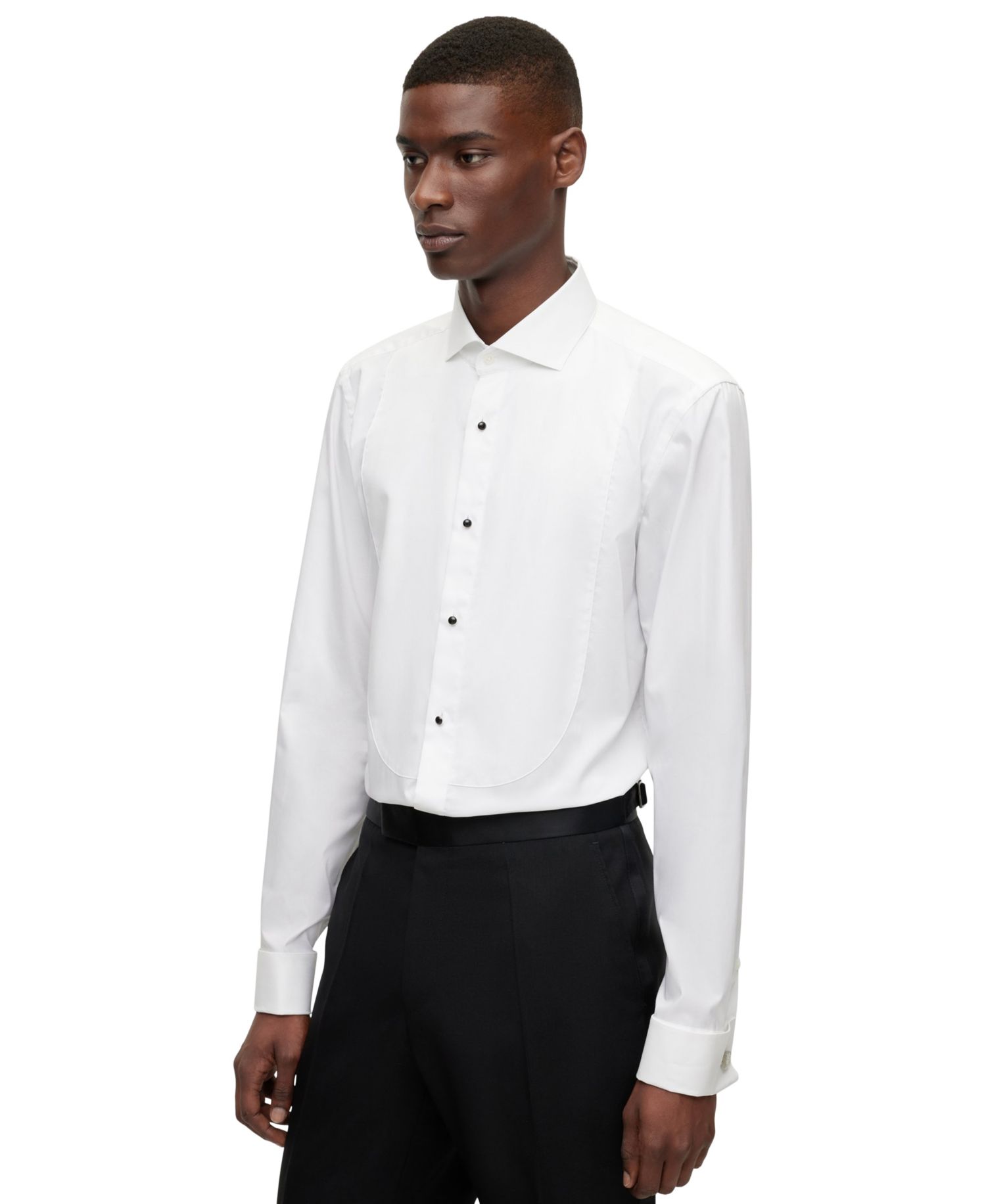 Men's Slim-Fit Easy-Iron Poplin Dress Shirt
