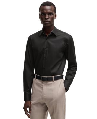 Hugo Boss - Men's Easy-Iron Slim-Fit Poplin Shirt