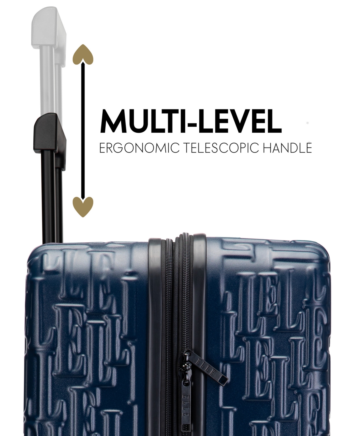 Elle Wayfarer 3-piece Expandable Monogram Spinner Luggage Set In Navy
