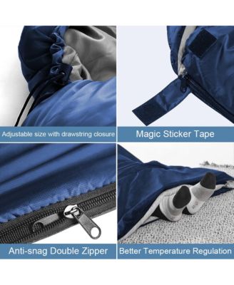 Sleeping Bags Adults Backpacking Lightweight Waterproof Cold Weather Bag Blue