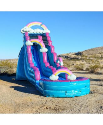 Imperfectly 19 ft Commercial Grade Inflatable Water Slide with Pool (with Blower)