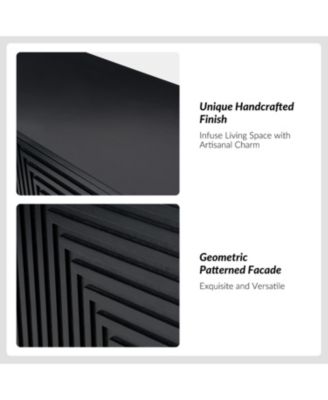 Alfred 34" Tall 2-Door Accent Cabinet with Adjustable Shelves