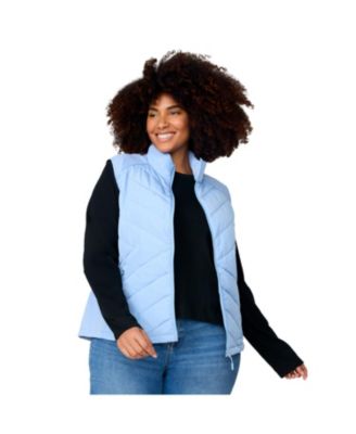 Plus Size Quilted Hybrid Vest