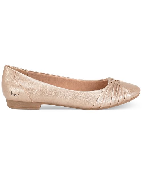 macys gold flats