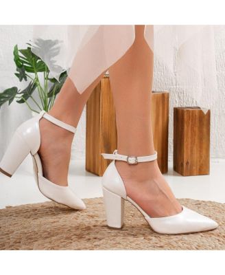 Gisele Closed Toe High Block Heels