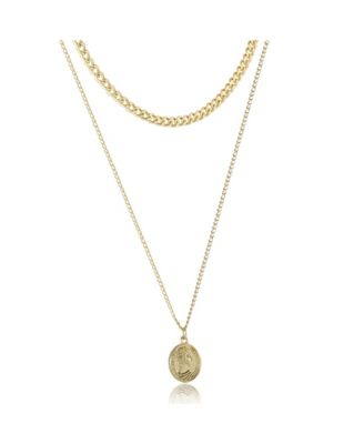 Layered Gold Pendant Necklace – Trendy Fashion Jewelry