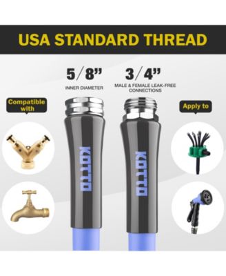 KOTTO 50' Expandable Water Garden Hose Leak-Proof, All-Weather Heavy Duty Hose