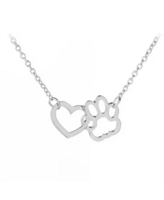 HeartPaws Heart and Paw Necklace