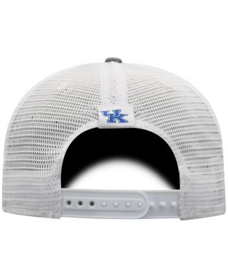Men's Gray/White Kentucky Wildcats Victory Baseline Trucker Adjustable Hat