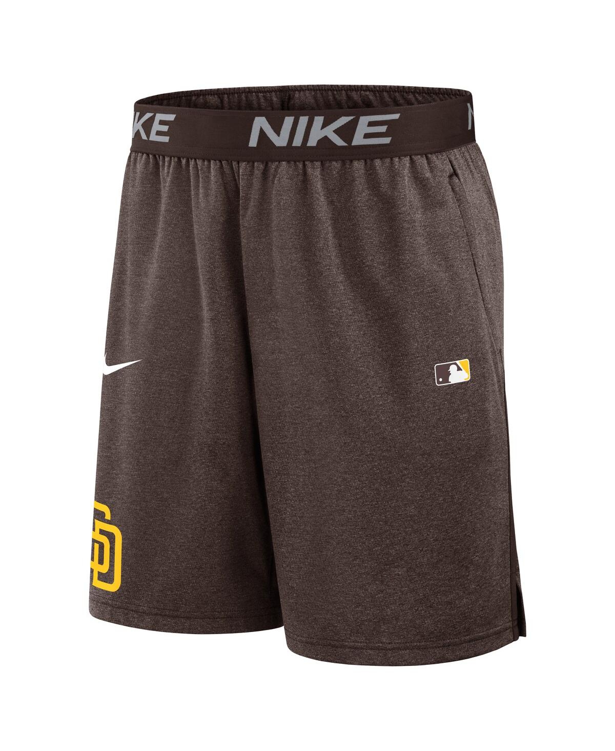 Nike Men's Brown San Diego Padres Authentic Collection Performance Knit Shorts In Brown
