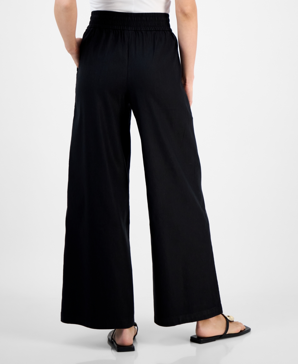 Inc International Concepts Petite High-rise Wide-leg Pants, Exclusively At Macy's