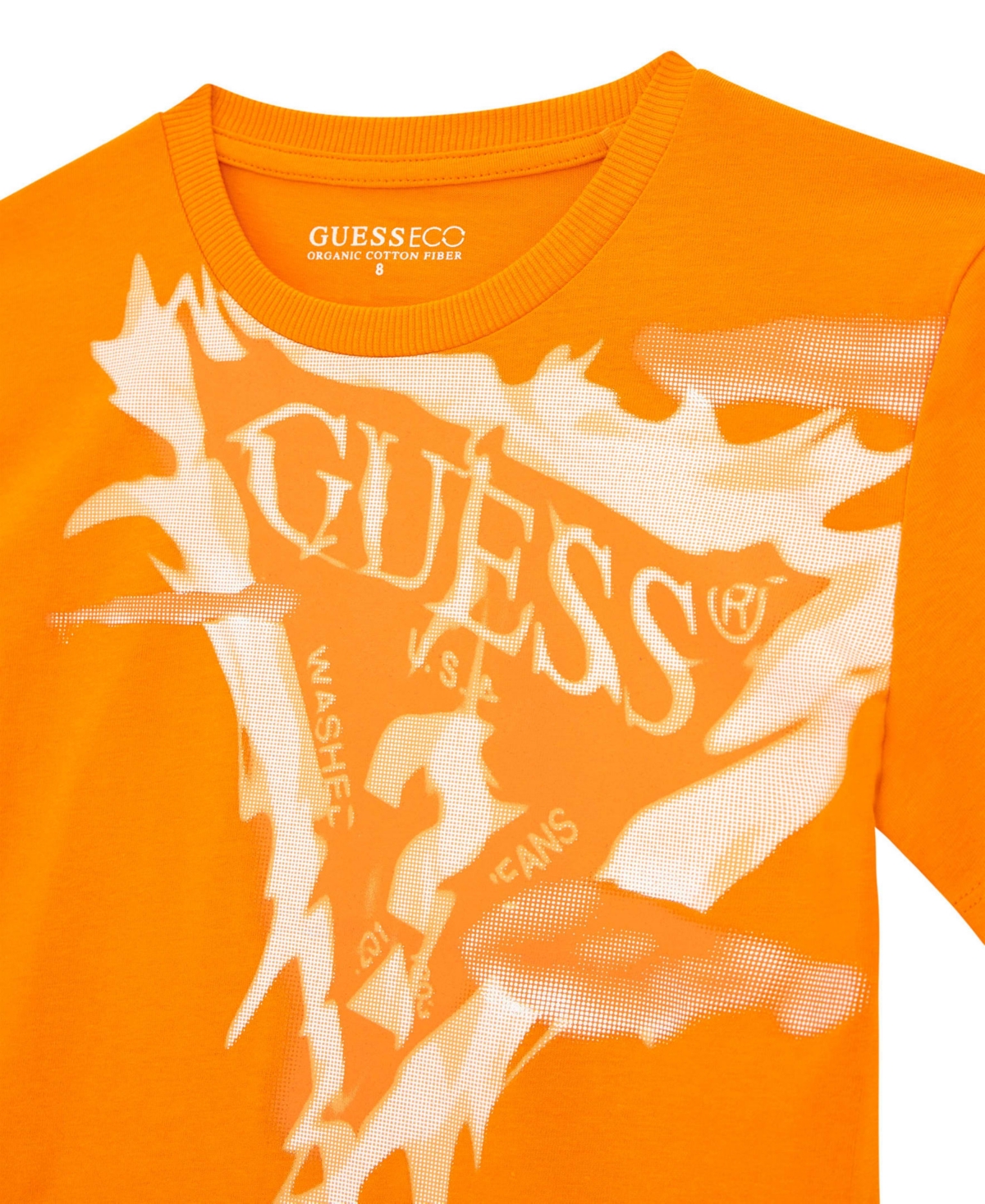 Guess Big Boys Short Sleeve With Triangle Logo T-shirt