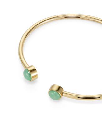 Women's Gold Tone Stainless Steel Bangle Bracelet