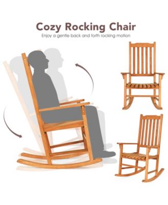 Outdoor Rocking Chair Single Rocker for Patio Deck