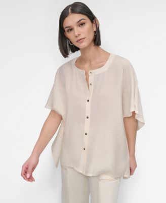 DKNY - Women's Flowy Voile Top