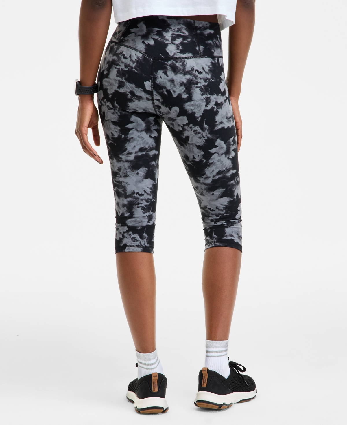 Id Ideology Women's Abstract Printed Soft Cropped Leggings, Exclusively At Macy's