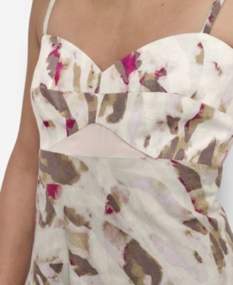 Women's Sweetheart-Neck Inset Empire-Waist Dress