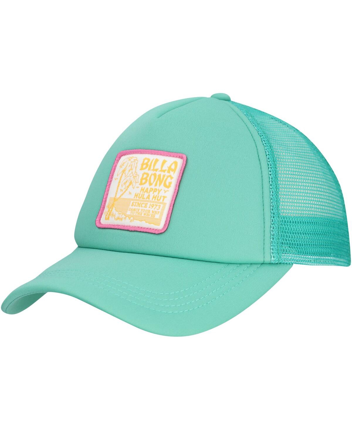 Women's Green Across Waves Trucker Adjustable Hat - Green