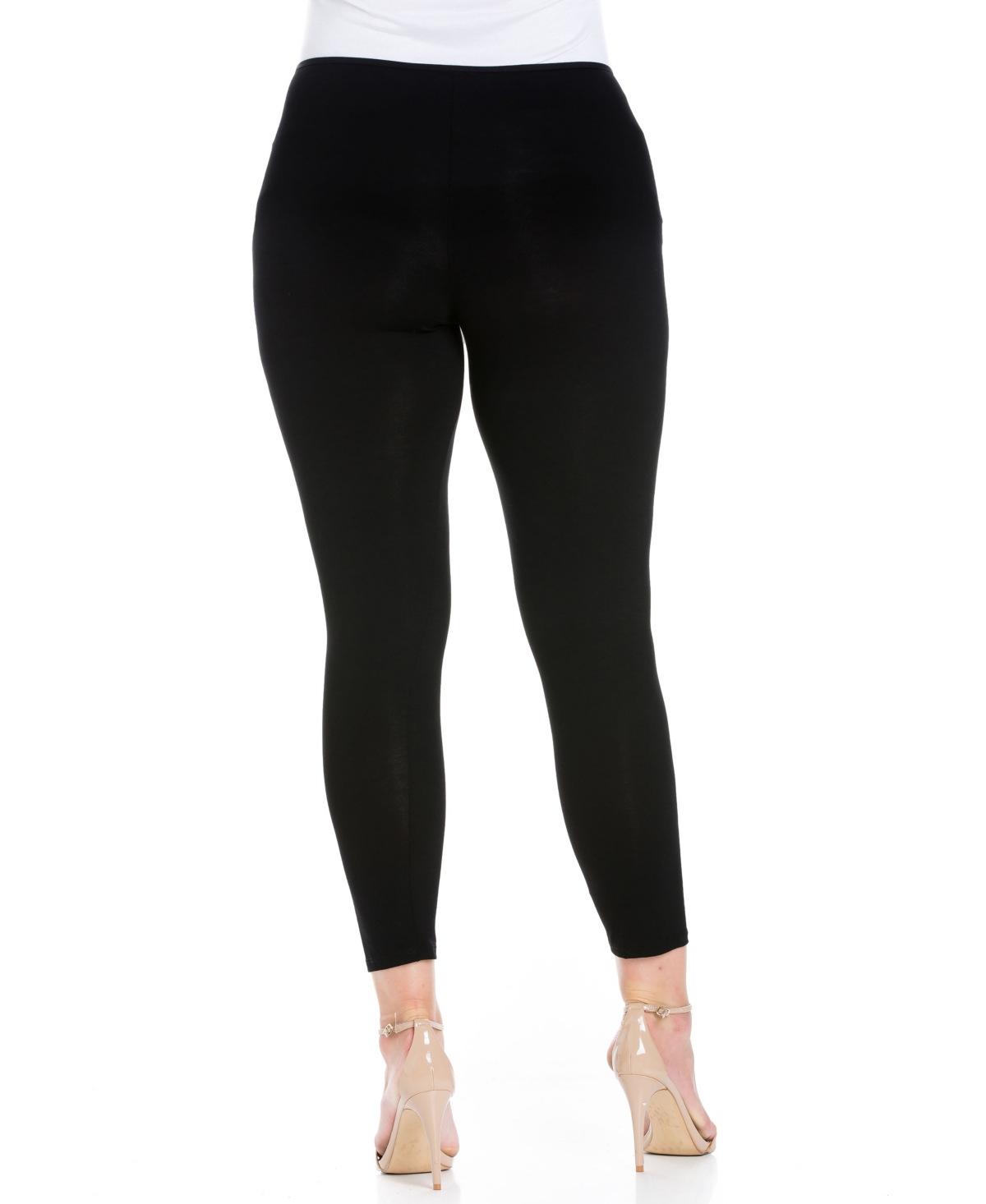 24SEVEN COMFORT APPAREL PLUS SIZE COMFORTABLE ANKLE LENGTH LEGGINGS 